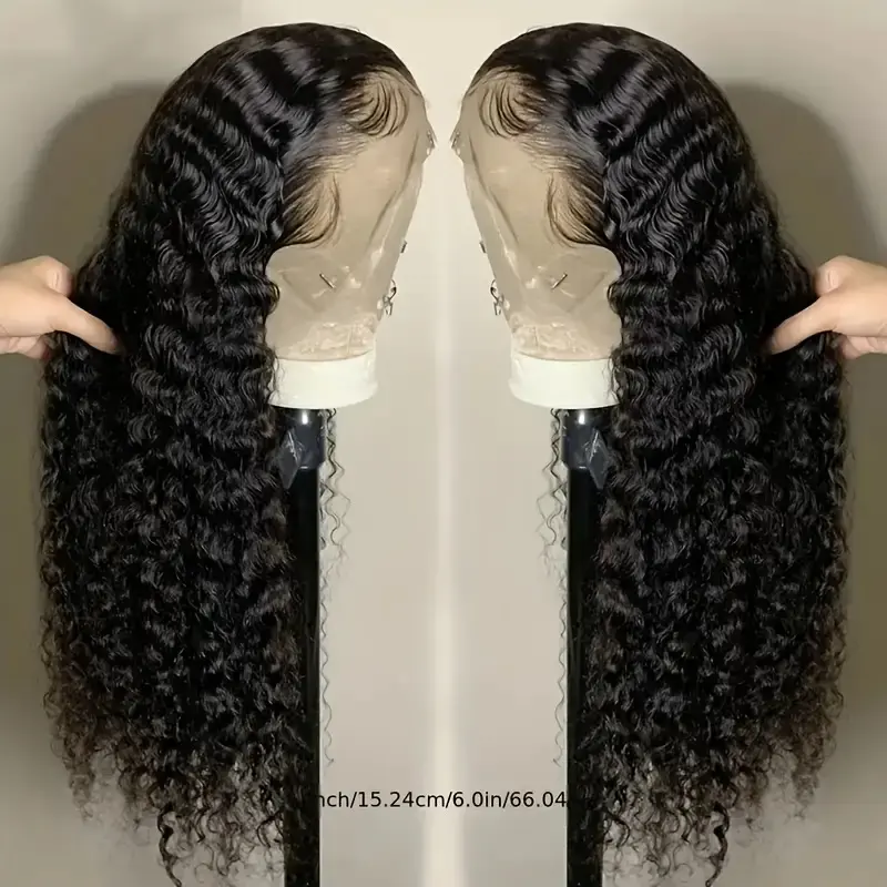 Water Wave Lace Closure Wigs  Hair13x4 HD Lace Closure Wigs 180% Density HD Lace Front Wigs Brazilian  Hair Hair Wigs For Women Natural Color