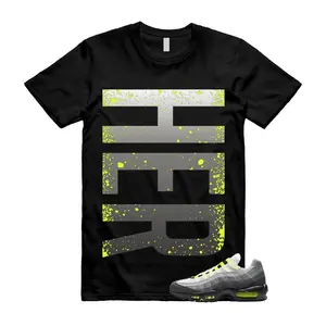 Air Max 95 Big Bubble Neon Yellow Black Cool Grey 2026 OG T Shirt Match HER VERT