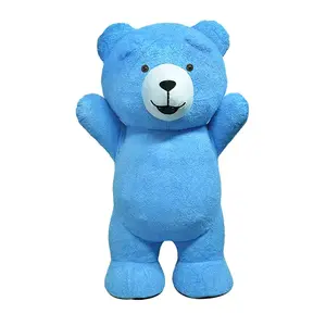 Giant inflatable Bear Costume Blow up Bear Plush Mascot Costume Carnival Halloween Xmas Adult Costume