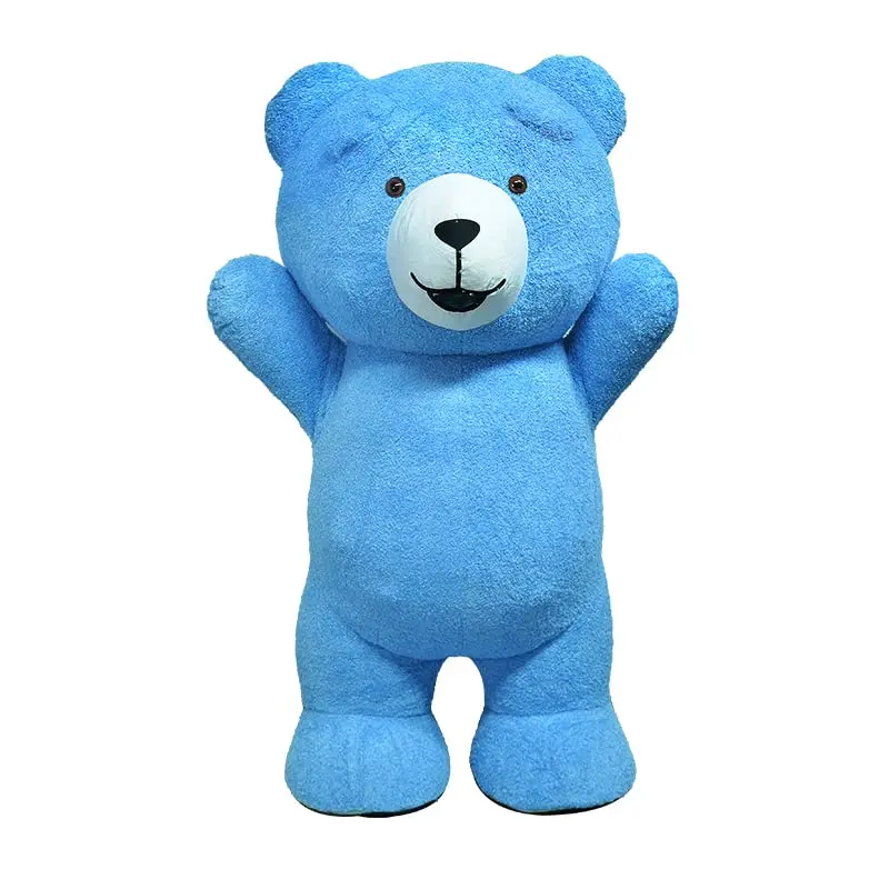Giant inflatable Bear Costume Blow up Bear Plush Mascot Costume Carnival Halloween Xmas Adult Costume