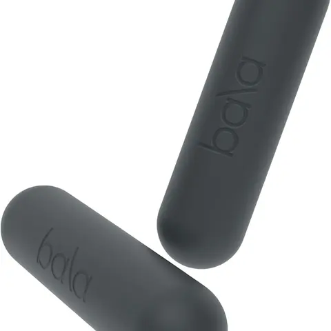 Women's 2-Piece 3lb Bala Bars Dumbells Set - Soft Silicone Hand Weights Dumbbells, Simple Bars for Resistance Training, Sleek Carry Home Gym Equipment for Upper Body Strength Training