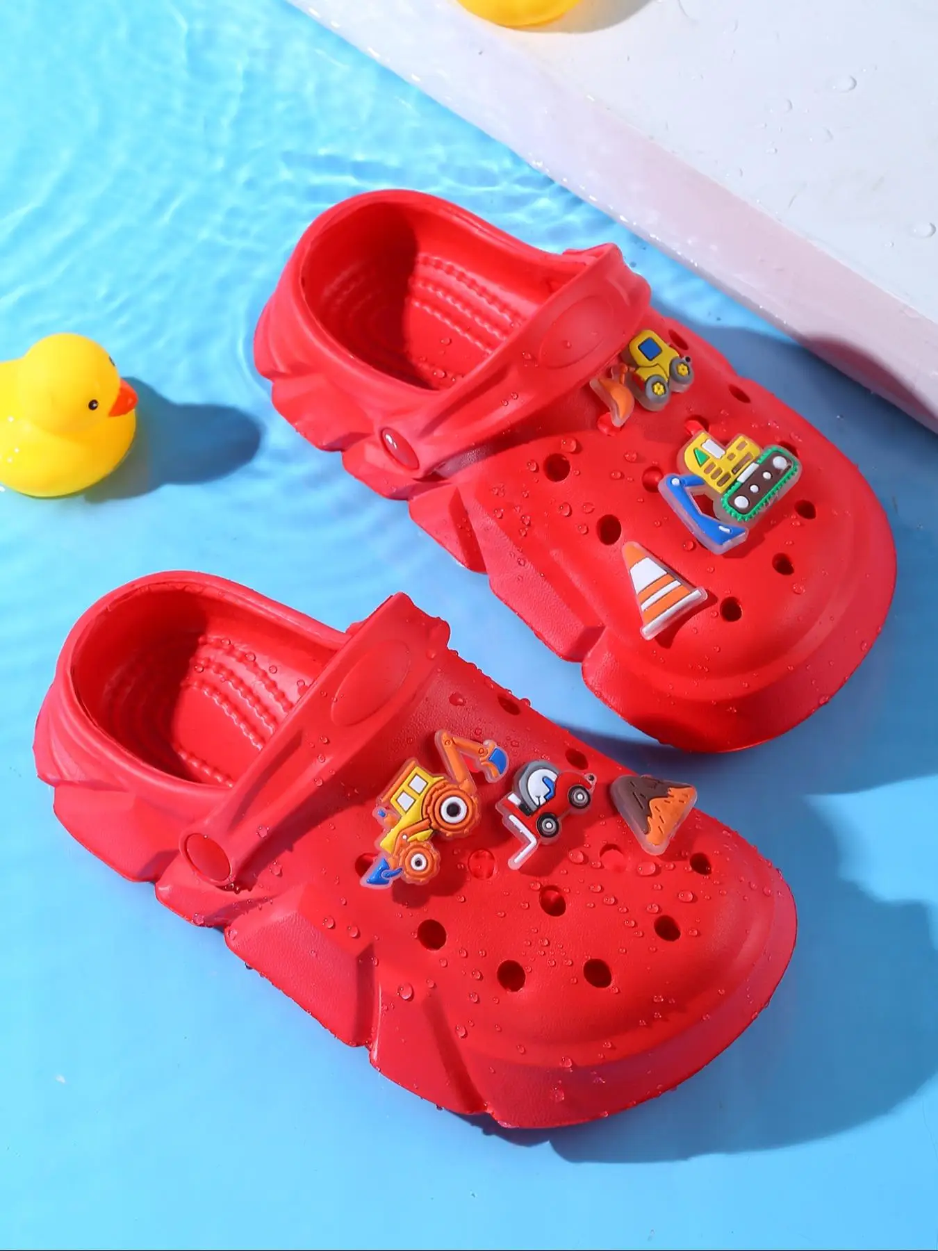 Kids' Cute Cartoon Design Clogs, Breathable Non-slip Comfortable Clogs, Lightweight Clogs for Indoor & Outdoor Wear