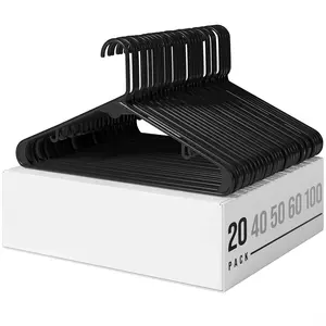 Plastic Hangers 10-Pack, Plastic Hangers, Perfect for Coats, Space-Saving Universal Hangers for Closet Organization