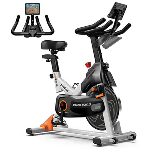 Exercise Bike,Stationary Bike for Home with Exclusive App,Indoor Magnetic Cycling Bike with Low noise,Tablet Mount,LED Display and Fitness Courses for Weight Loss，350 lb Weight Capacity