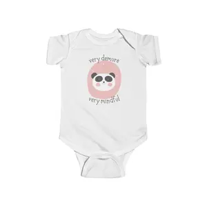 Very Demure Very Mindful Panda Baby Onesie - Baby Got Back Overalls