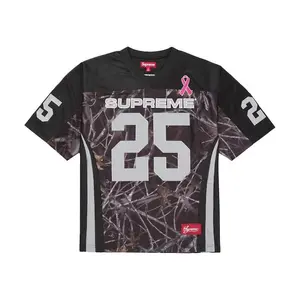 Supreme Men's Breast Cancer Awareness Football Jersey Black, from StockX