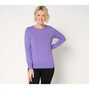 Sport Savvy Mixed Stitch Pullover Sweater