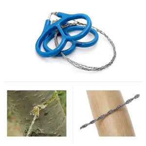 Portable Stainless Steel Wire Saw! 1Pc Outdoor Survival Gear - Cuts Wood/Plastic for Camping Hiking/Emergency Survival Tools