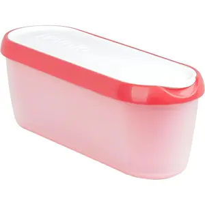 Ice cream containers for homemade ice cream glideascoop 15 qt strawberry sorbet stackable ice cream storage containers for freezer bpafree ice cream tub with lid nonslip base