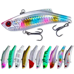 Vib Fishing Lure, Shockwave Soft Bait, Deep Water Vib Shaker, Long Cast Lure, Hard Bait, Three Hook Lure, Laser Lure, Freshwater & Saltwater, Fishing Gear And Equipment