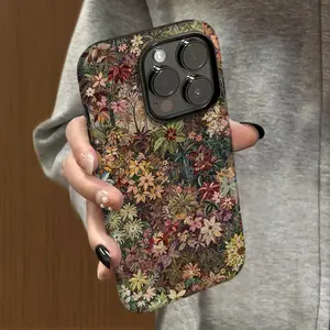 Secret Realm of Flower Sea phone case for use with iPhone 17 air 16 Pro max 15 plus 14 Pro 13/12/11/X/XR/XSMAX sublimation phone case compatible with Samsung Galaxy S25 ultra S24 plus S23 FE S22/S21 anti-yellowing aesthetic a sense of luxury trending