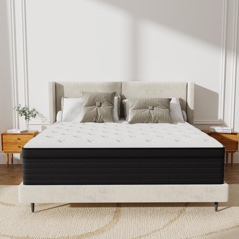 8 inch Medium Firm Hybrid Mattress Memory Foam and PocketSpring Twin Full Queen King Size Mattress In a Box