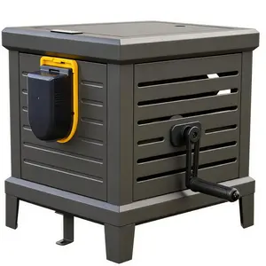 Premium Electric Garden Hose Storage Box, with Smooth Rewind System for Clean Organized Backyard Setup,Tangle Free Hose Storage for Lawn Yard Outdoor Use(Compatible with DelWalt 20V batteries,not included)