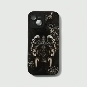 One Eye Black Gothic Illustration Black Phone Case iPhone case 17/16/15/14/13/12/11 Samsung S21 S22 S23 S24 S25 A series