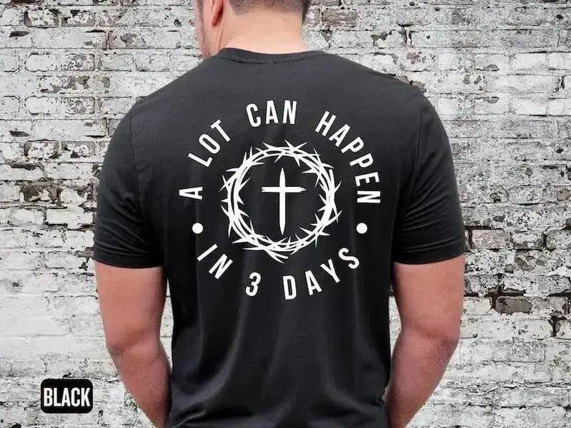 Christian Easter T-Shirt, Men's Tee, Easter Gift For Men, Unisex Shirt, Religious Holiday Top, Scripture Tee, Resurrection Sunday Shirt,