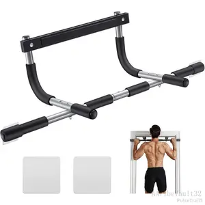 Pull Up Bar for Doorway |     Thickened Steel Max Limit 440 lbs Upper Body Fitness Workout Bar |     Multi-Grip Strength for Doorway |     Indoor Chin-Up Bar Fitness Trainer for Home Gym PortablePulseTrail5AAVibeVault32