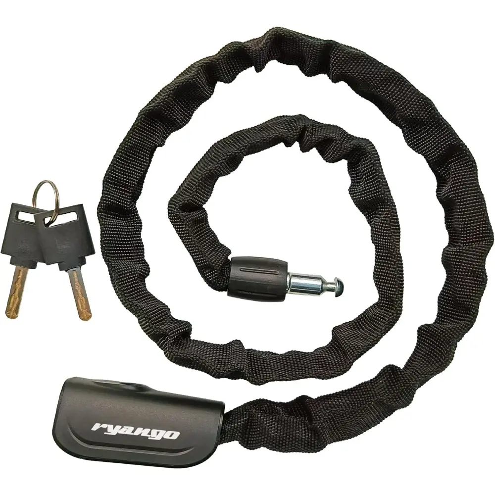 Heavy Duty Anti-Theft Chain Lock with 2 Keys - Bicycle Accessories, Security Lock Components & Parts for Bicycle, Motorcycle, Gate
