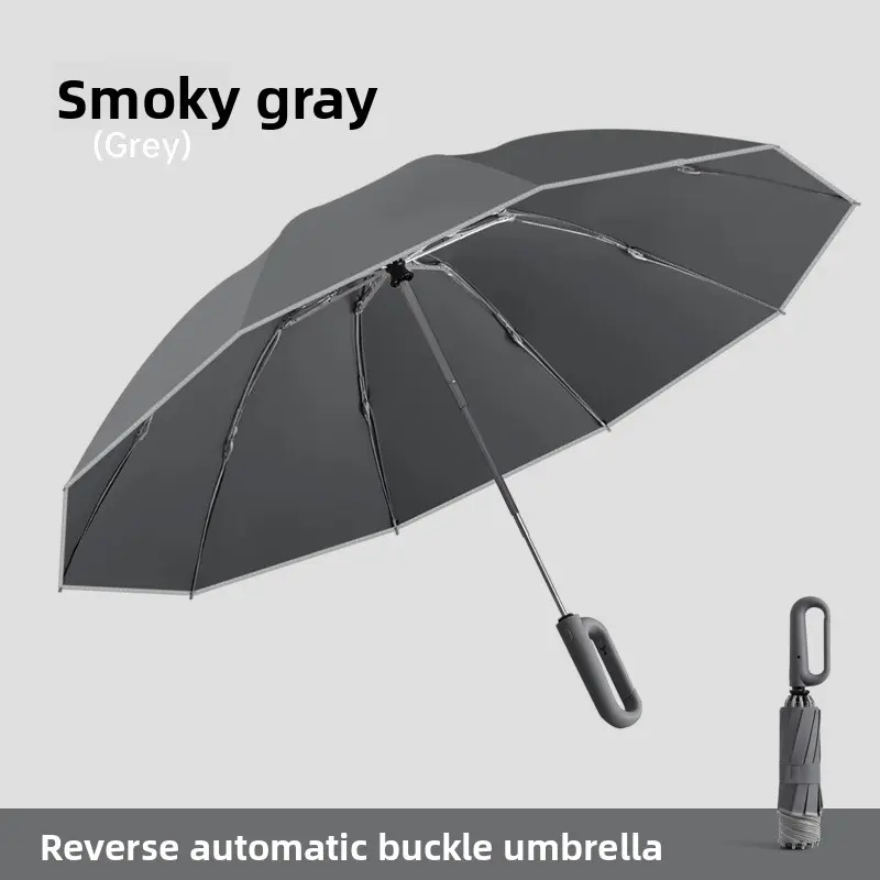 23inch Ring Buckle Umbrella --Smoke Gray