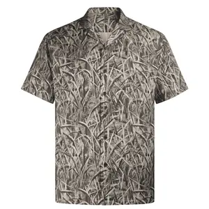 Unique Gift for Him, Men's Camo Hawaiian Shirt, Duck Hunting Graphic Button-Down, Father's Day Gift, Husband Birthday Present, Casual Top