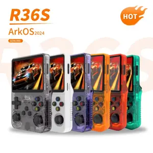 Stock 128GB R36S Retro Handheld Game Console Linux System 3.5 Inch Screen 64GB Portable Pocket Video Game Player R36S 2024