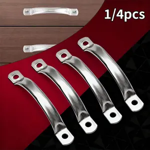 1/4pcs furniture handles, drawer cabinet door curved handles, simple Modern Design handles, used for cabinet doors, wardrobe doors, drawers