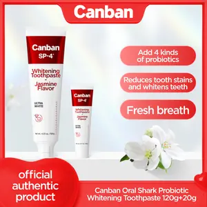 Canban oralshark whitening toothpaste 120g + 20g, removes bad breath, probiotic toothpaste Healthy white teeth