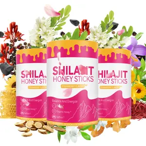Feminine Multi-Mineral Honey Sticks Supplement with Shilajit Shatavari and Saffron for Hormonal Balance Energy