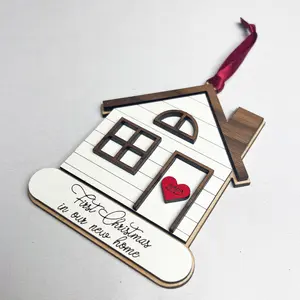 First Christmas in our New Home Ornament