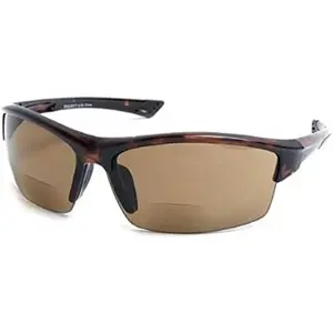 Bifocal Safety Sport Wrap Reading Sunglasses Readers for Men and Women