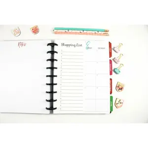 Half Page Shopping List for 9-Disc Classic Happy Planner, Classic Happy Planner Shopping List, Pre-punched Happy Planner Inserts, Remember List
