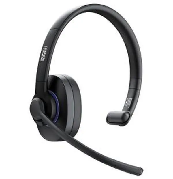 TK01 Wireless Headset with Mic,Bluetooth On Ear,Noise Cancelling Single Ear for PC,Laptop, Office,Call Center,Mobile Devices,Sponge Earbud Electronic