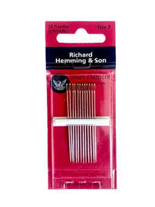 Richard Hemming & Son -- Hand Sewing Needles -- Darners --- Size 3