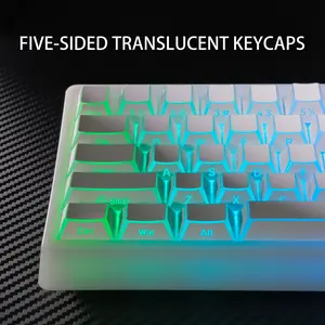 DigAura Prism keycaps Shadow Fold Shine-Through Cherry Profile PBT 136-key Keycap Set（only keycap, not include a keyboard）