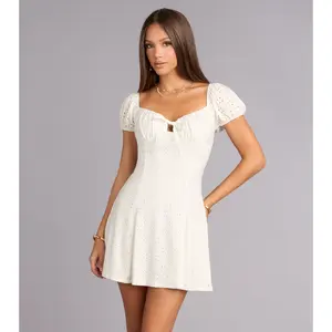 Daytime Darling Eyelet Mini Dress Daytime Darling Eyelet Mini Dress