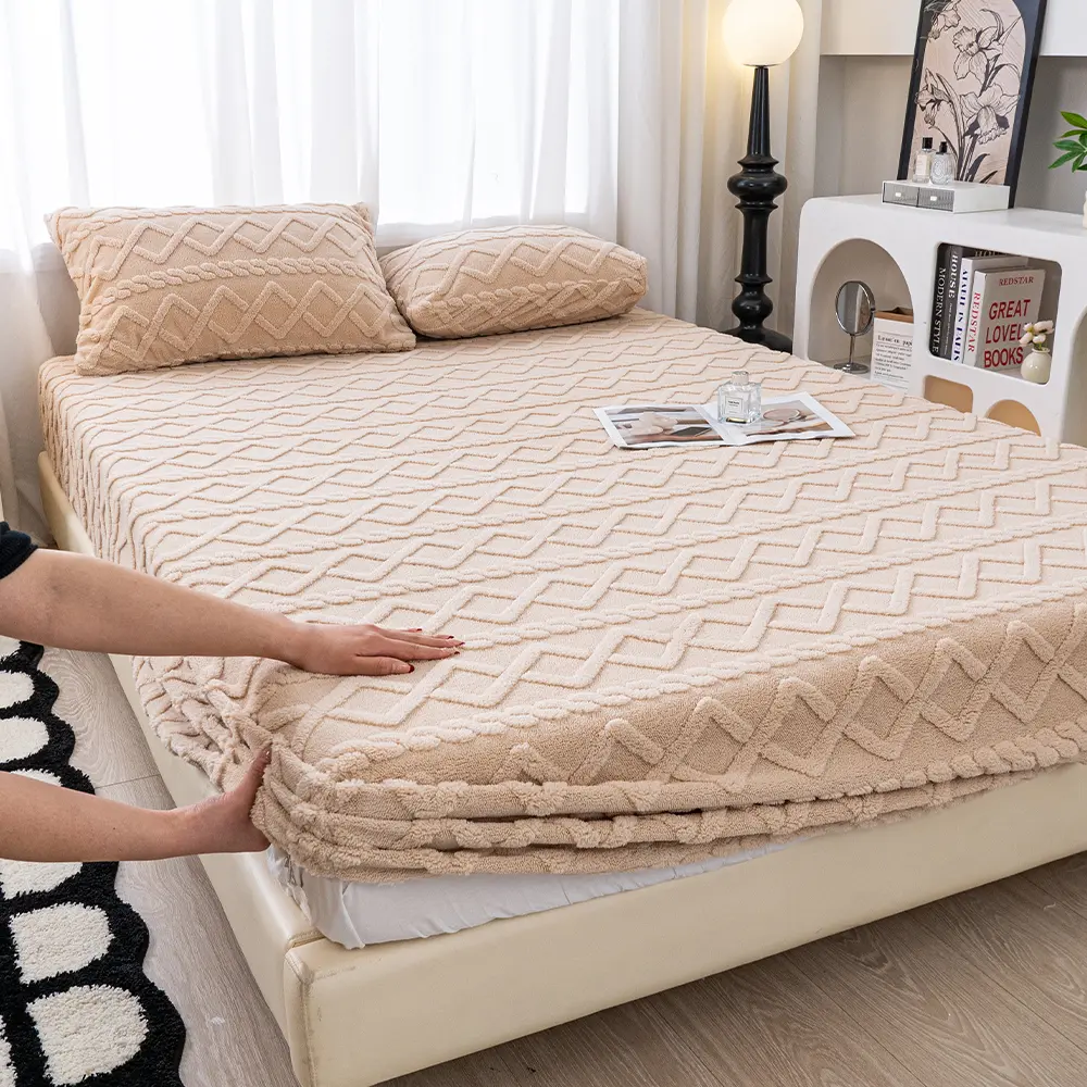 Khaki-3PC (Fitted Sheet + 2 Pillowcases)