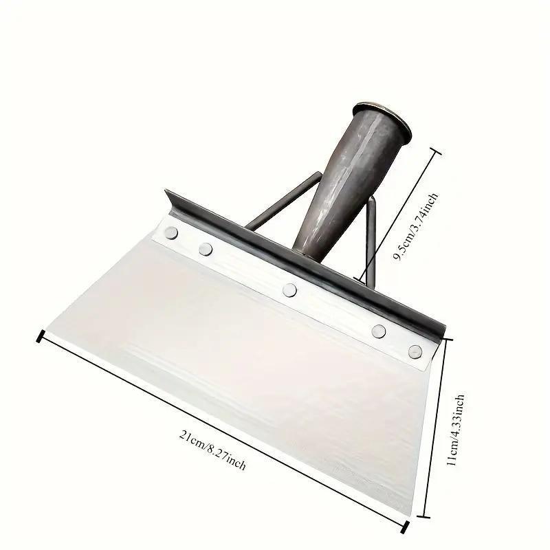 Multifunctional Stainless Steel Cleaning Shovel, Heavy Duty Flat Shovel for Weeding, Planting & Garden Landscaping