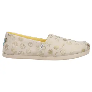 TOMS Womens Alpargata Slip On Flats Casual - Off White