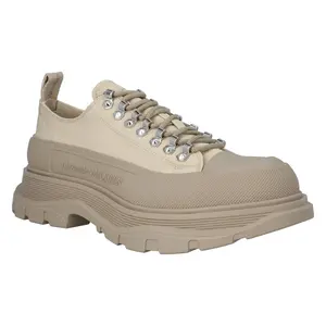 Pre-owned Alexander McQueen Men's Alexander McQueen Tread Sneaker 'Beige' by Rebag