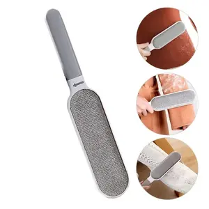 Double-Sided Pet Hair & Dust Brush - Heavy-Duty Polypropylene Manual Electrostatic Cleaner with Non-Slip Grip, for Carpets, Furniture, Bedding, Clothes