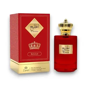 Zakat Parfums | Al Khaleej Rouge | Eau de Parfum | Unisex Fragrance | 100 ML - 3.4 oz | Amber & Floral Notes