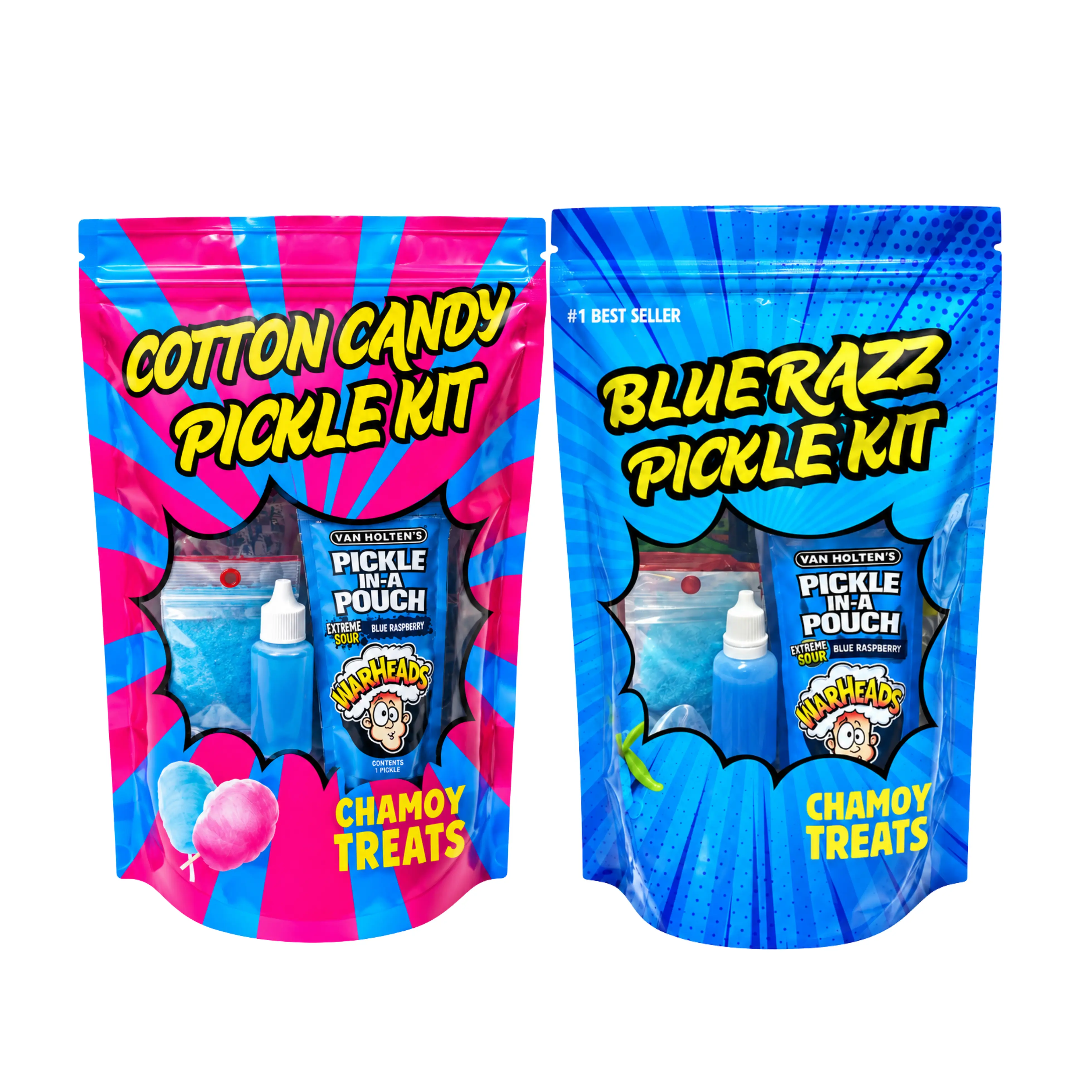 Combo Blue Razz And Cotton Candy Pickel Kit