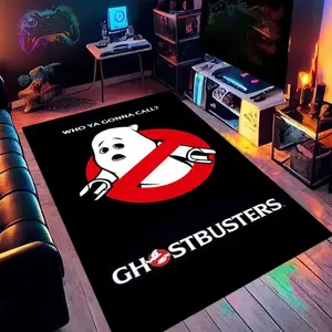 Ghostbusters 11 Animated Print Carpet, Home Living Room, Bedroom, Office Chair Under Carpet, Gift for Family and Friends, Christmas Decorative Carpet