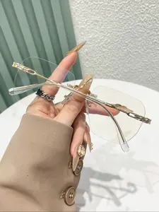 Simple Anti-blue Light Eyeglasses, Fashion Eyeglasses for Women & Men, Fashion Eyeglasses for Work, Daily Clothing Decor, for Student Daily Use, Lightweight Eyeglasses