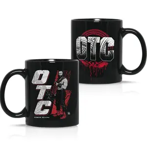 Heather Black Roman Reigns OTC Coffee Mug - 11oz 15oz Ceramic Mug with Easy-Grip Handle - Gift For WWE