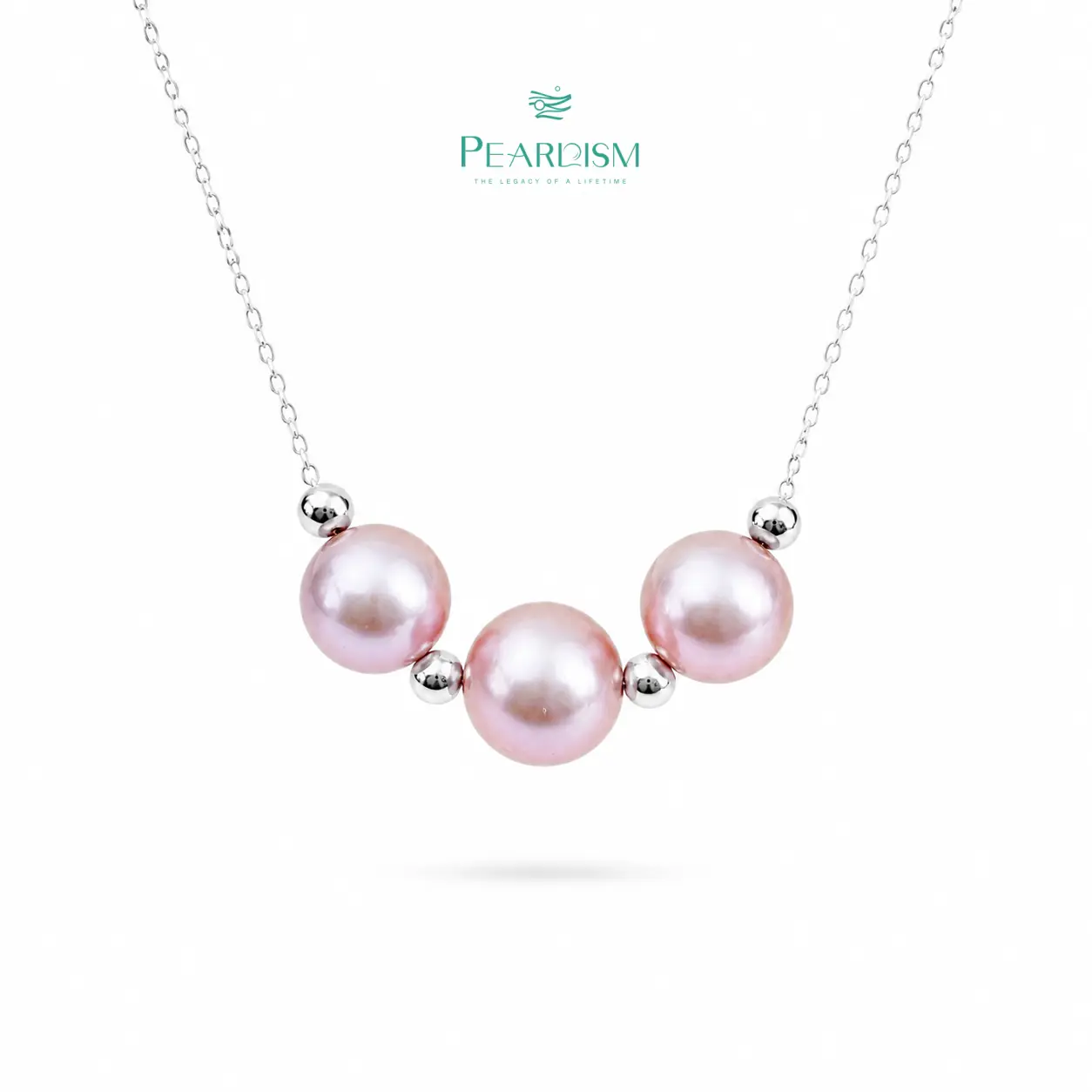 【Live】PEARLISM Dainty Everyday Edison Pearl Necklace | 7.5-10mm 50cm Silver Hypoallergenic-AFEN009