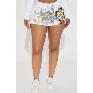 Ed Hardy Brave Eagle Shorts - White P