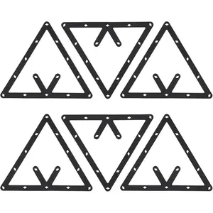6 Pcs Billiards Magic Ball Triangle Rack Fits 8 9 10 Ball Billiards Pool Table Accessory