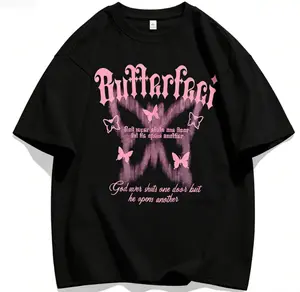 Pentecost Christian Butterfly Faith T-Shirt, 100% Cotton Summer Cool God Opens Door Inspirational Tee