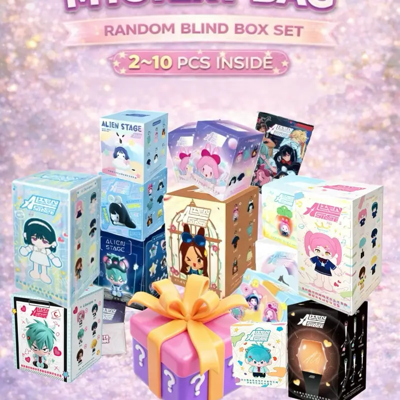 Alien Stage Plush Blind Box Mystery Gift Bundle, Factory Sealed Collector Pack, Full Character Lineup: Ivan, Till, Mizi, Sua, Luka & Hyuna Surprise Collectible Set