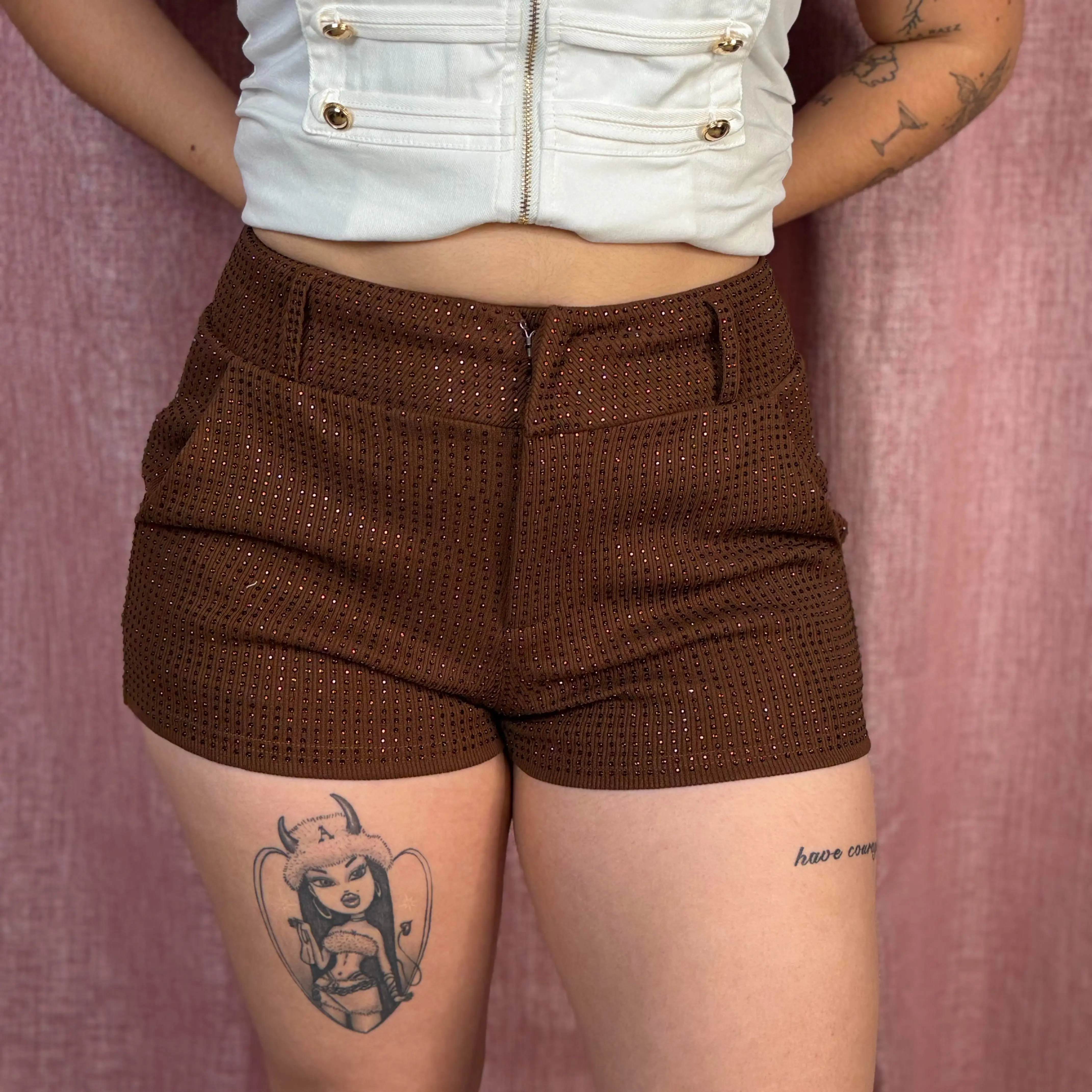 Cindy's Rhinestone Shorts